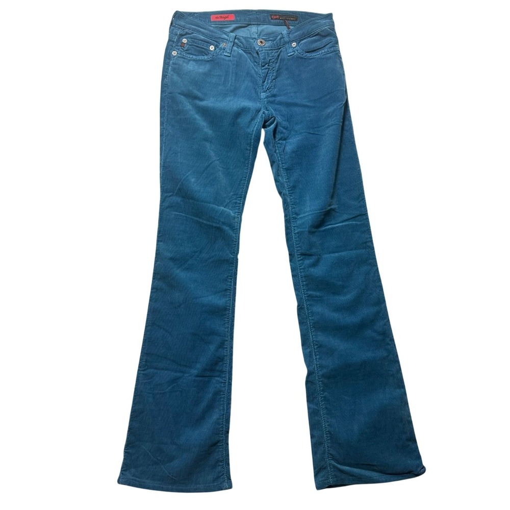 AG Adriano Goldschmied the Angel Corduroy Bootcut Pants‎ Teal Women Size 26R